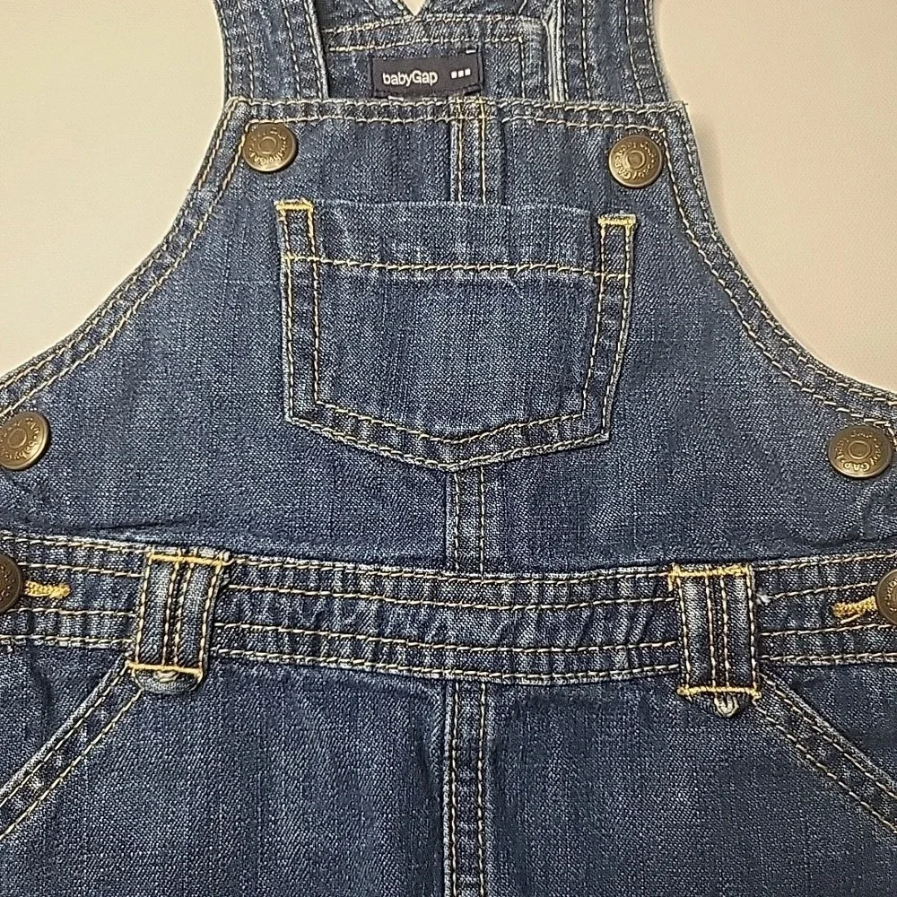 BABY GAP Denim Overall‎ Dress Skirtall Size 12-18 Months